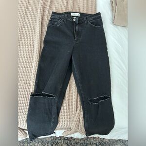 Abercrombie & Fitch Charcoal High-Rise Jeans